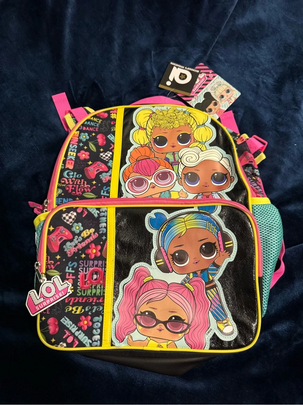 L.O.L. Surprise! Kids Pink Multi-Character Backpack Brand New Back to School